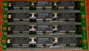4x Siemens HYM32200S-70 30-pol SIMM RAM HYB514400AJ-70 Germany - Austria 1991
